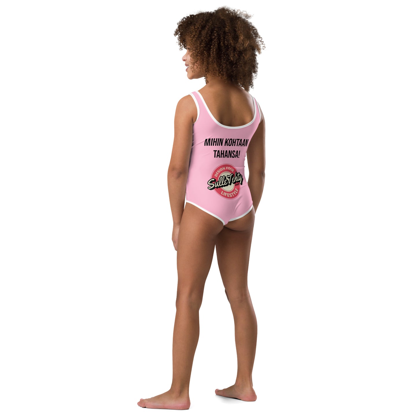 Children's swimsuit with DTG printing