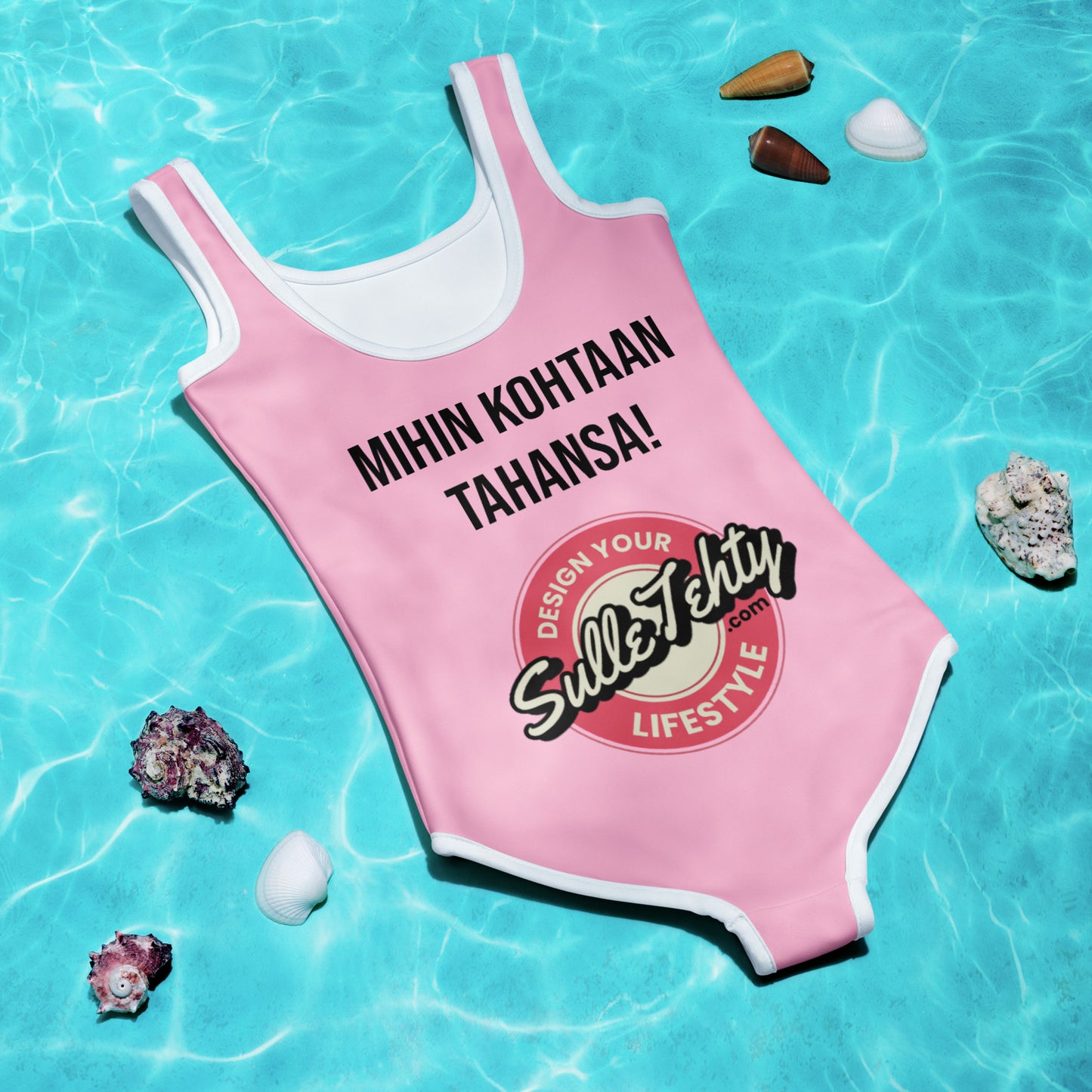 Children's swimsuit with DTG printing