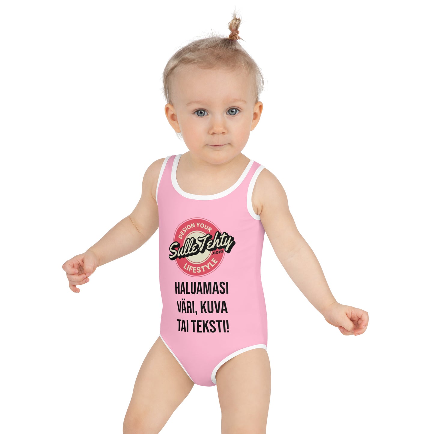 Children's swimsuit with DTG printing