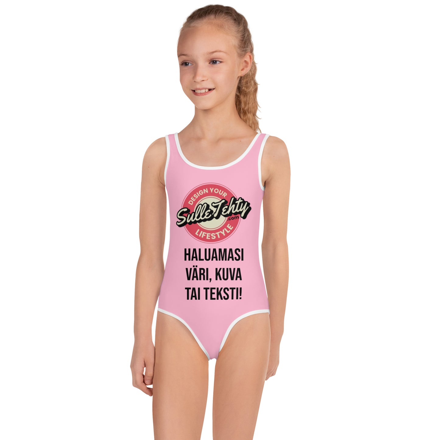 Children's swimsuit with DTG printing
