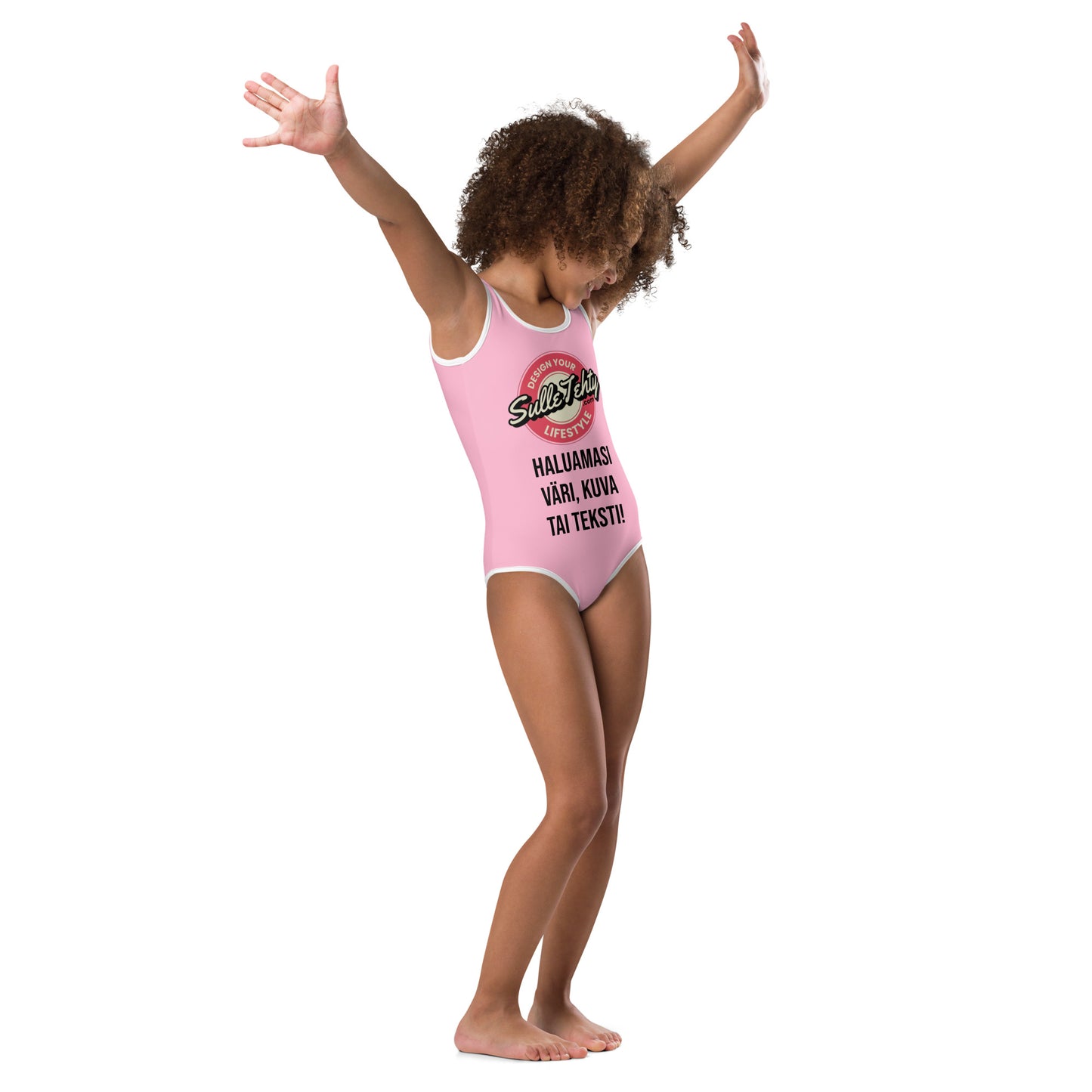 Children's swimsuit with DTG printing