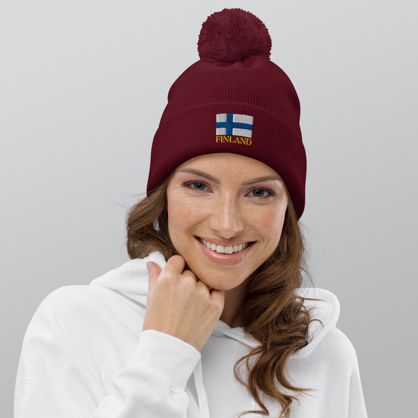"Finland" beanie with tassel