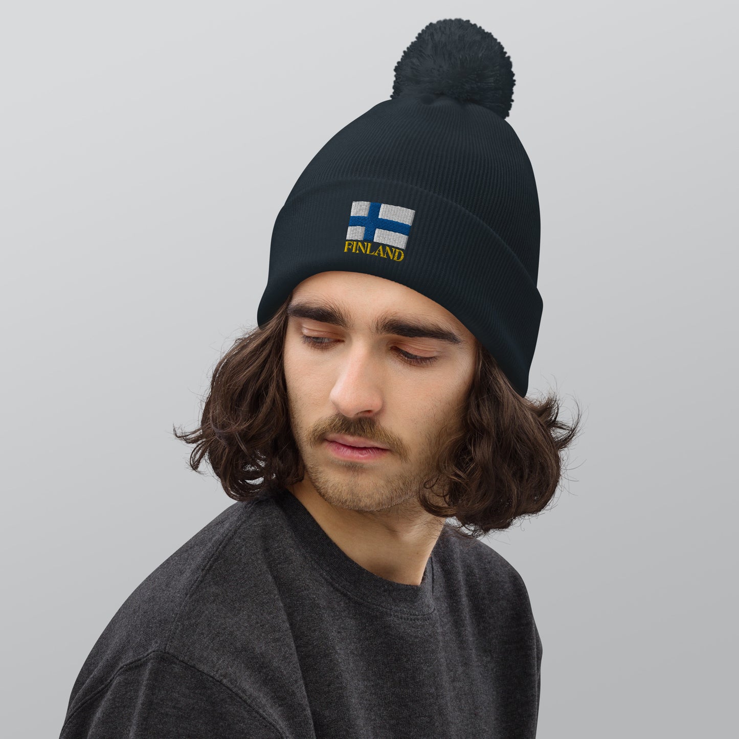 "Finland" beanie with tassel