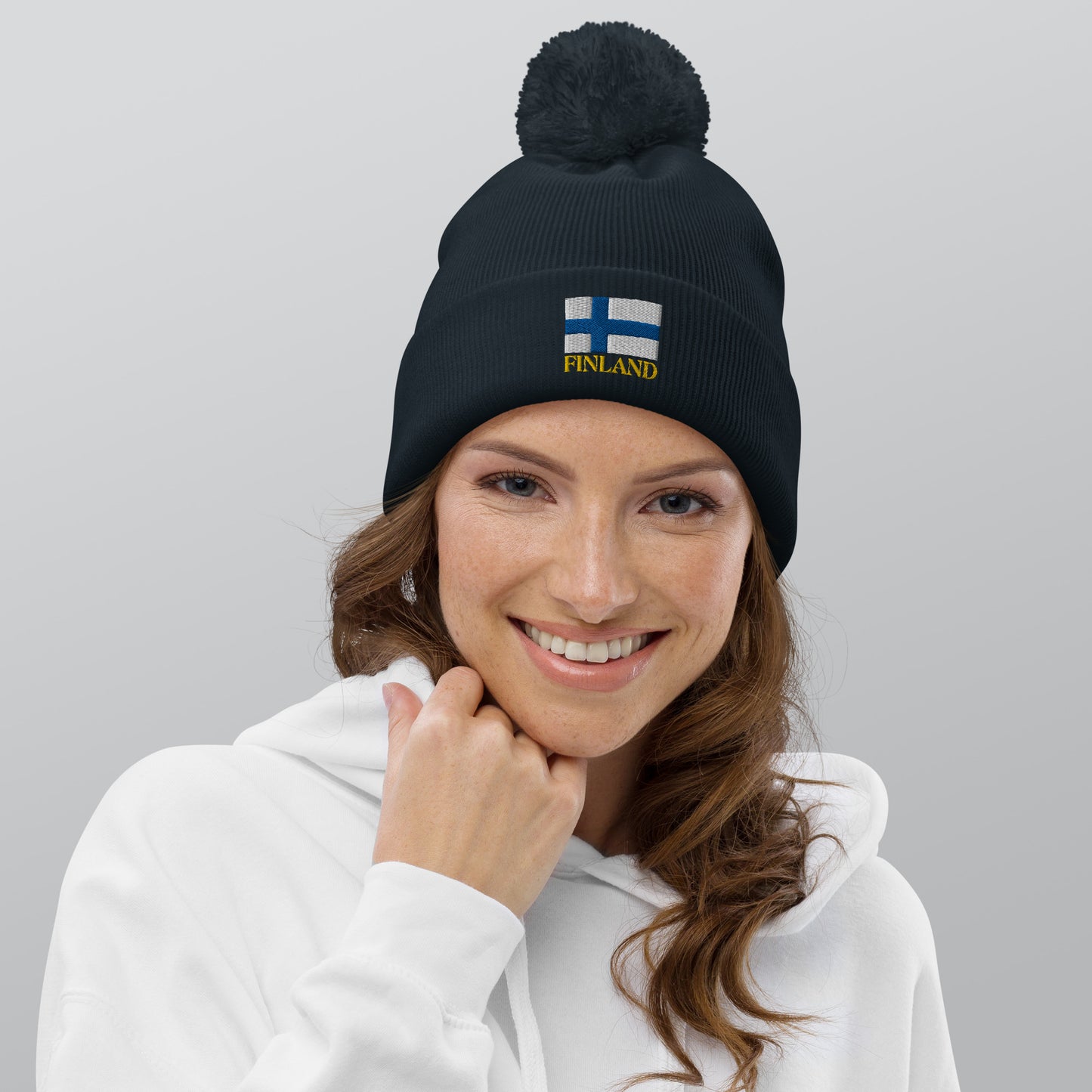 "Finland" beanie with tassel