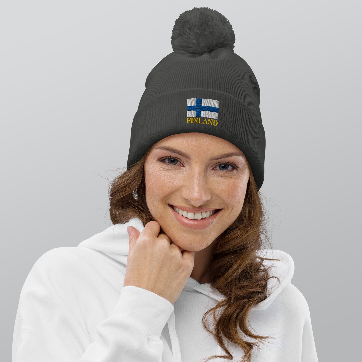 "Finland" beanie with tassel