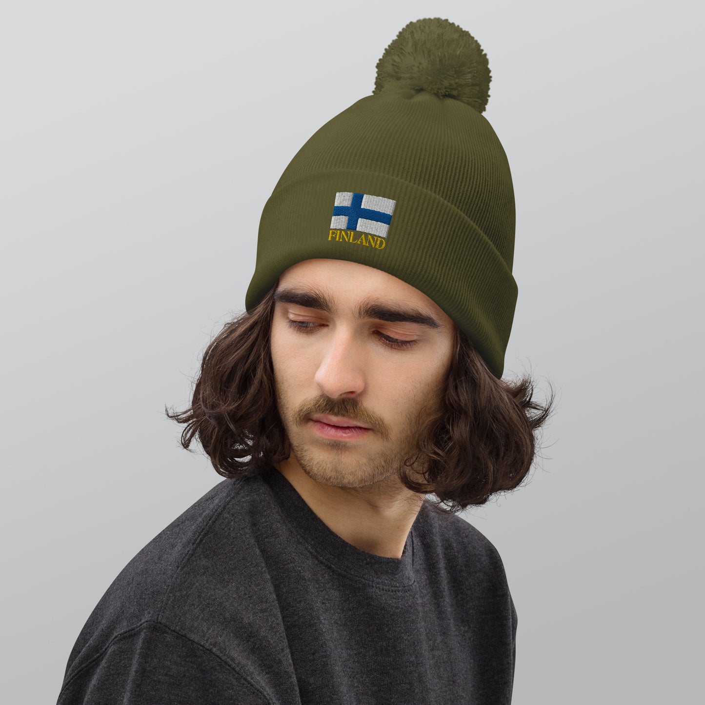 "Finland" beanie with tassel