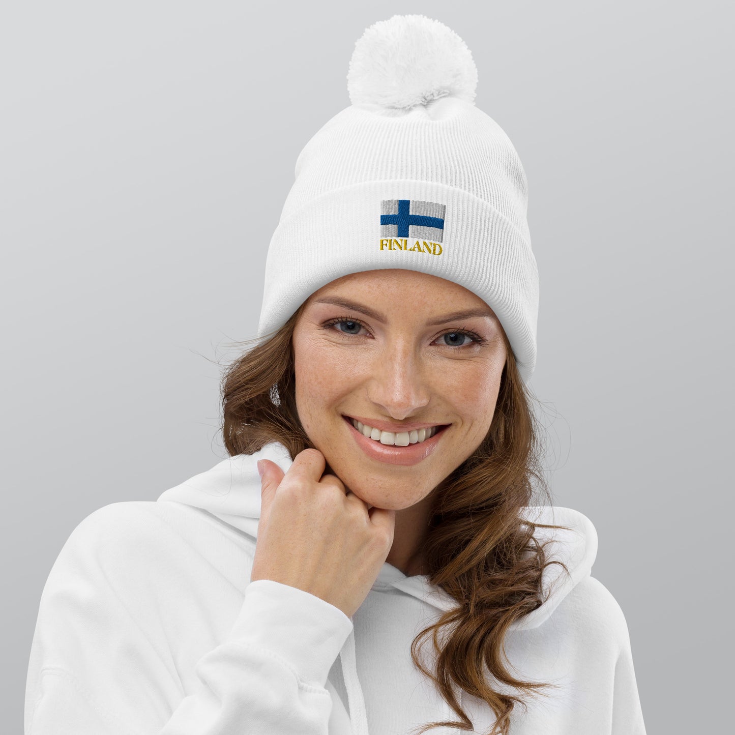"Finland" beanie with tassel