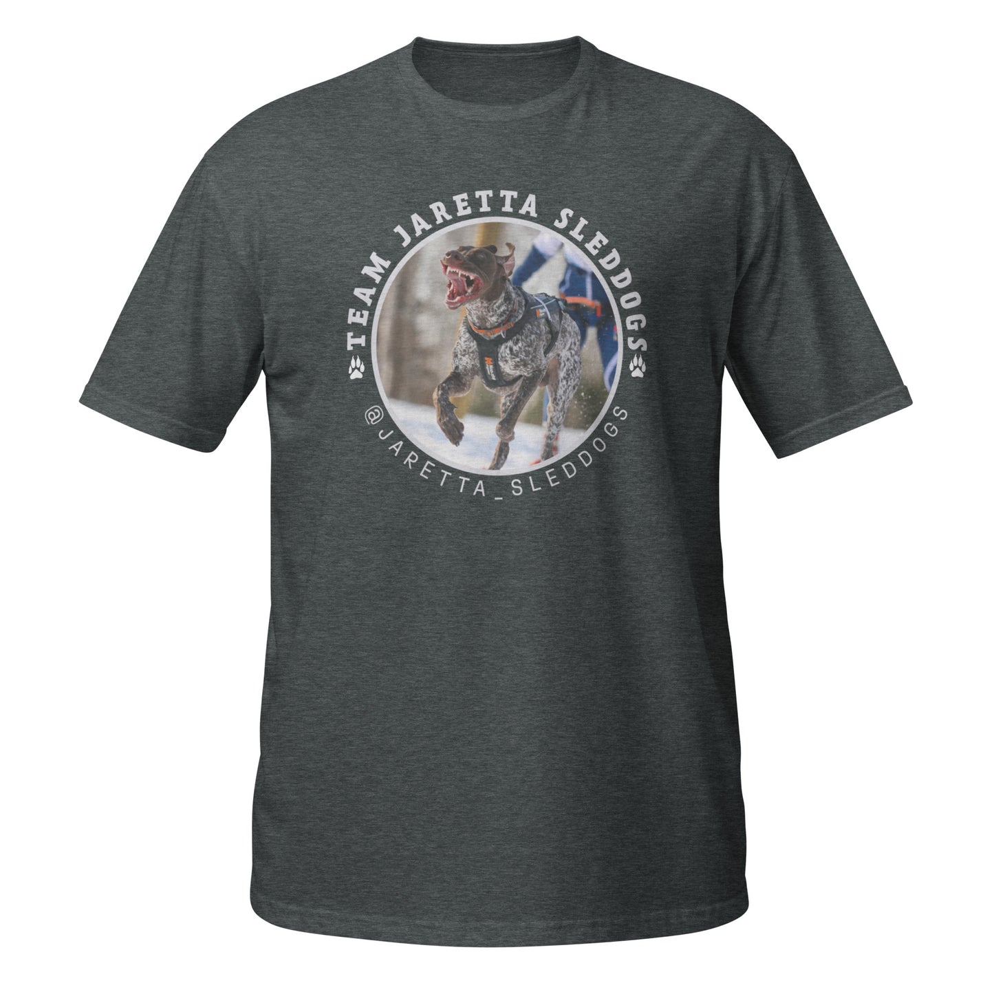 "Jaretta Sleddogs" unisex t-shirt (large front print)