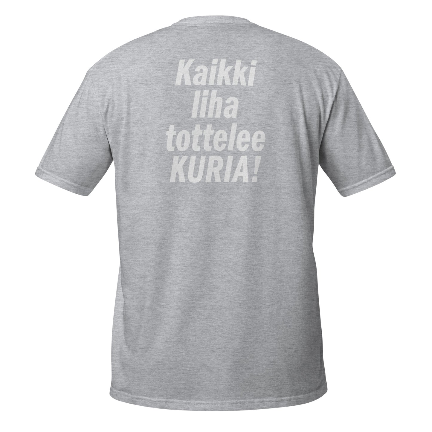 "Suomalaisen miehen vartalo" t-paita (asiakastoive)