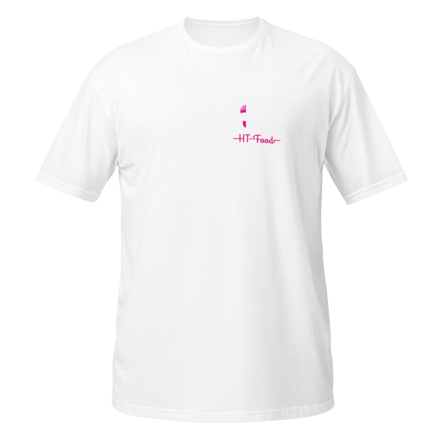 "HT Food" unisex t-paita (logo rinnassa ja selässä)