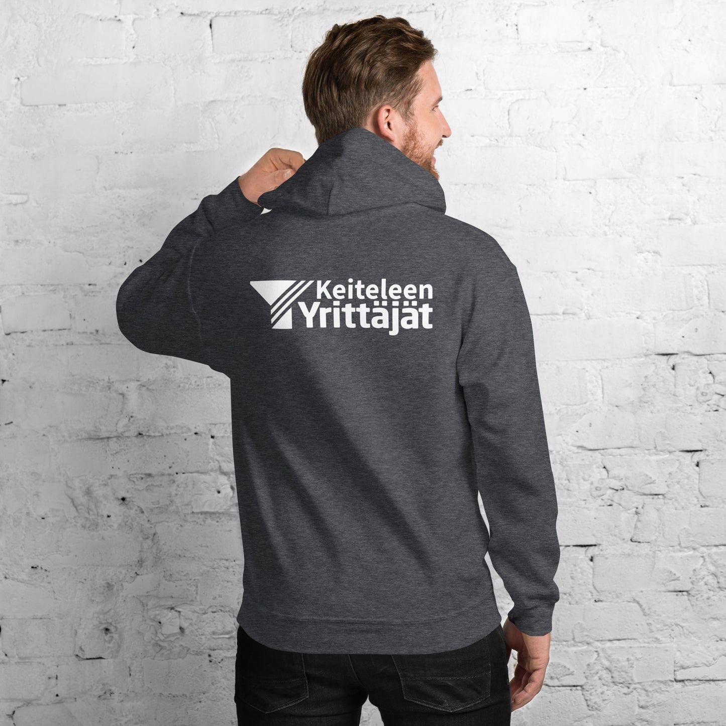 "Keiteleen Yrittäjäts" hoodie (logo on the back)