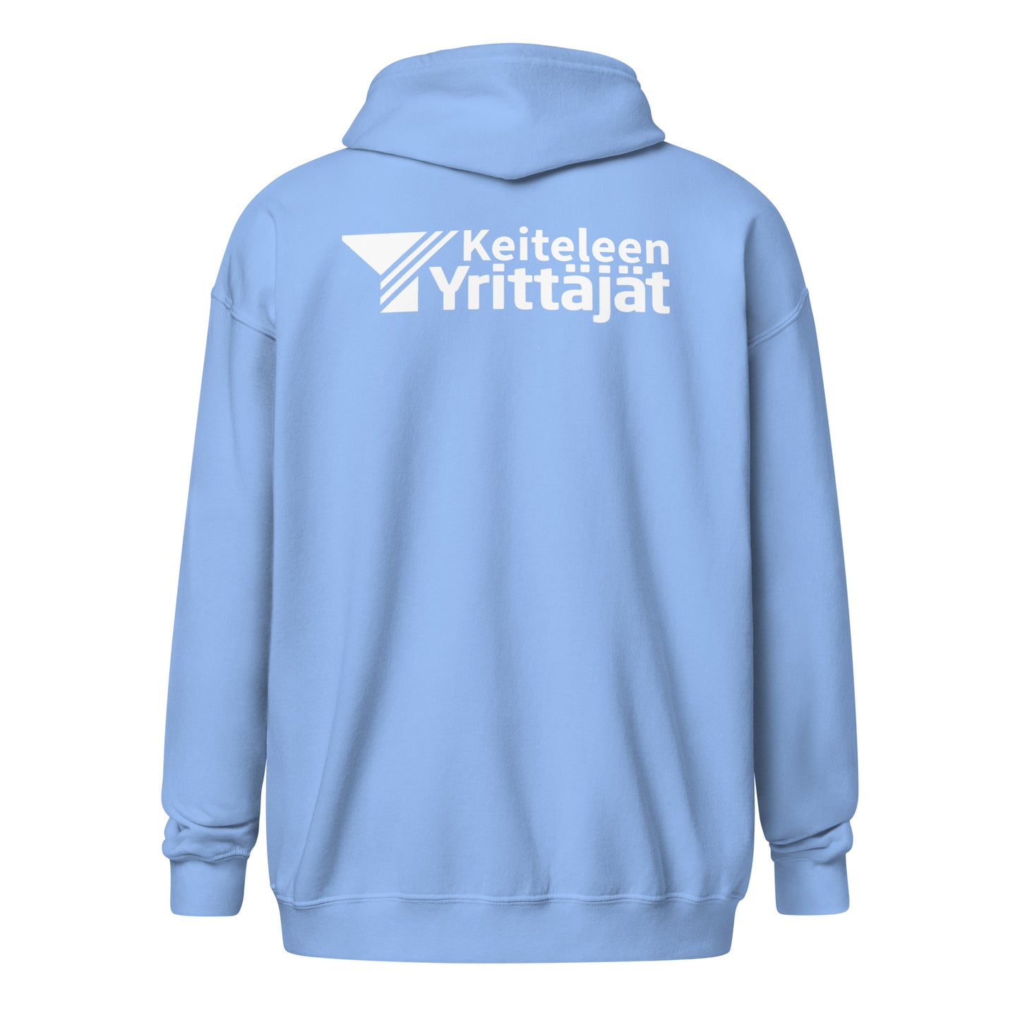 "Keiteleen Yrittäjät" huppari vetoketjulla (logo selässä)