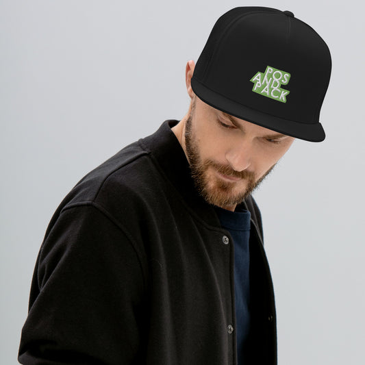 "POS AND PACK" trucker cap (green logo)