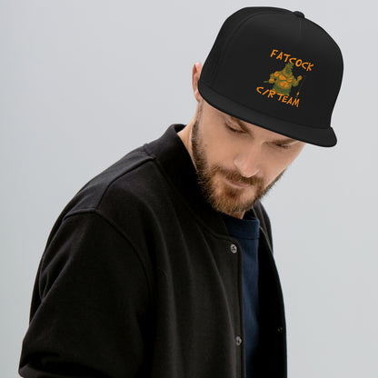 Trucker-Cap „Fatcock“, Jägerfarben (DTF-Druck)