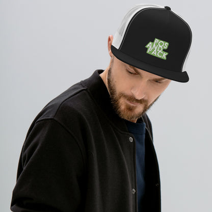 "POS AND PACK" trucker cap (green logo)