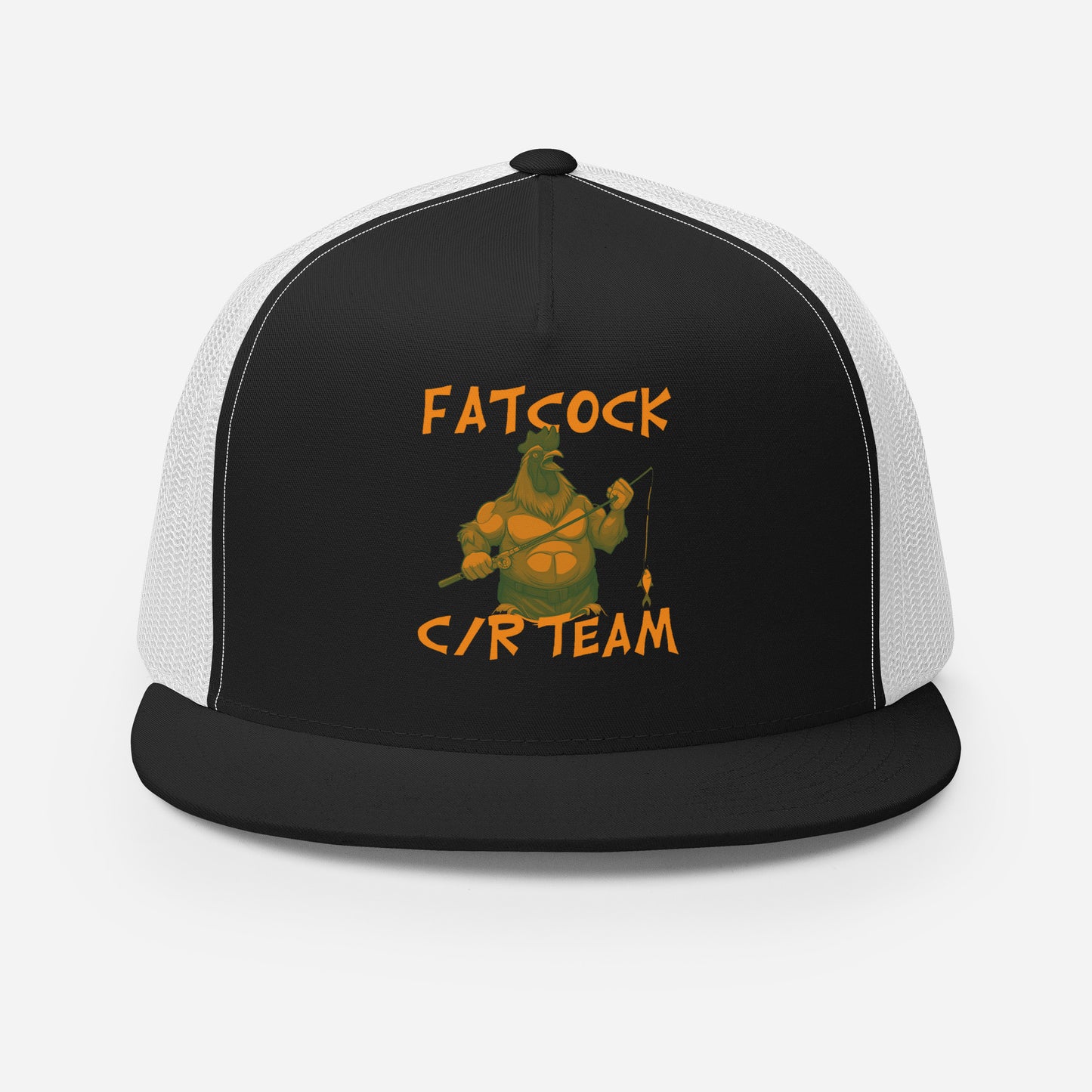 Trucker-Cap „Fatcock“, Jägerfarben (DTF-Druck)