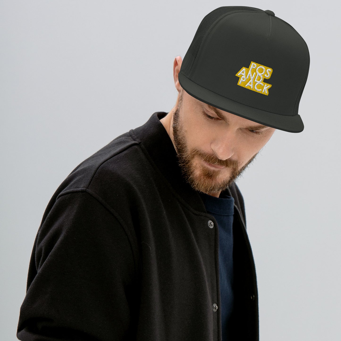 Trucker-Cap „POS AND PACK“ (gelbes Logo)