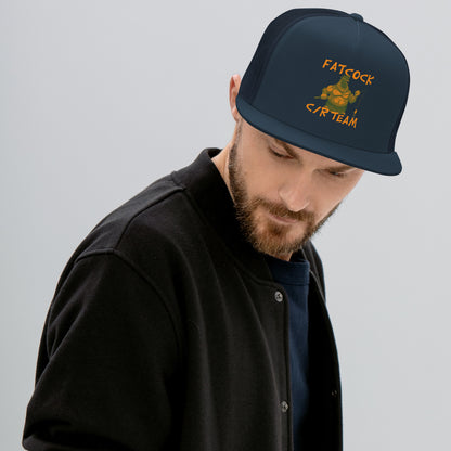 Trucker-Cap „Fatcock“, Jägerfarben (DTF-Druck)