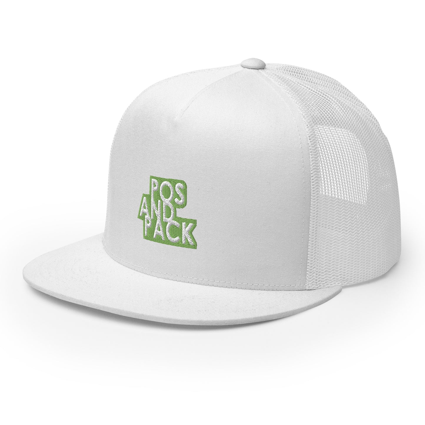 "POS AND PACK" trucker cap (green logo)