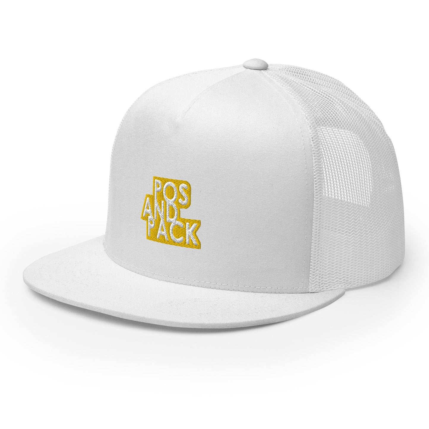 "POS AND PACK" trucker cap (yellow logo)