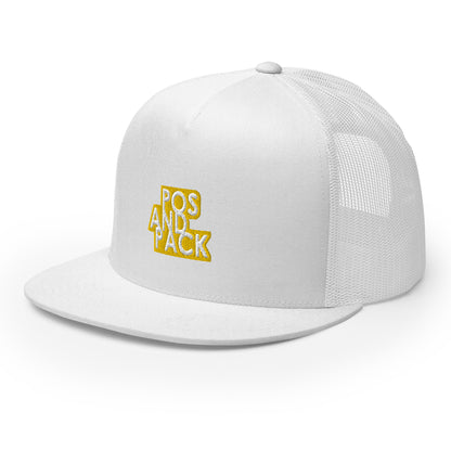 "POS AND PACK" trucker cap (yellow logo)