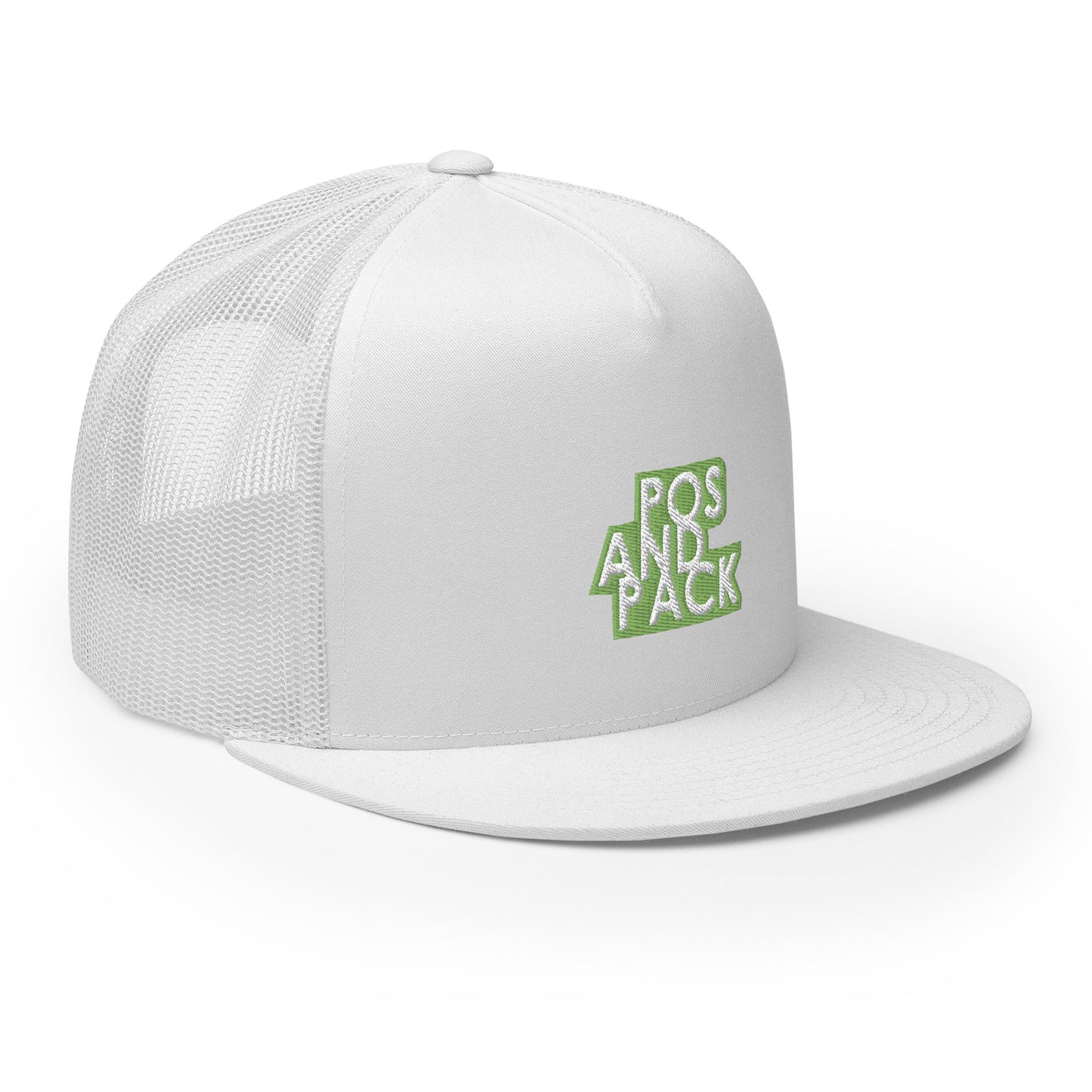 "POS AND PACK" trucker cap (green logo)