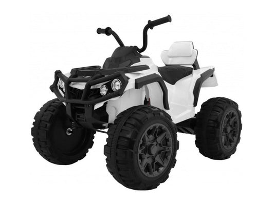 RollZone children's electric quad bike with rubber tires (white)
