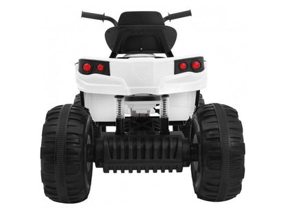 RollZone children's electric quad bike with rubber tires (white)