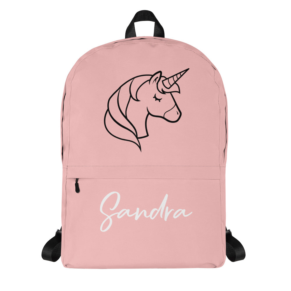 Backpack named "Sandra".
