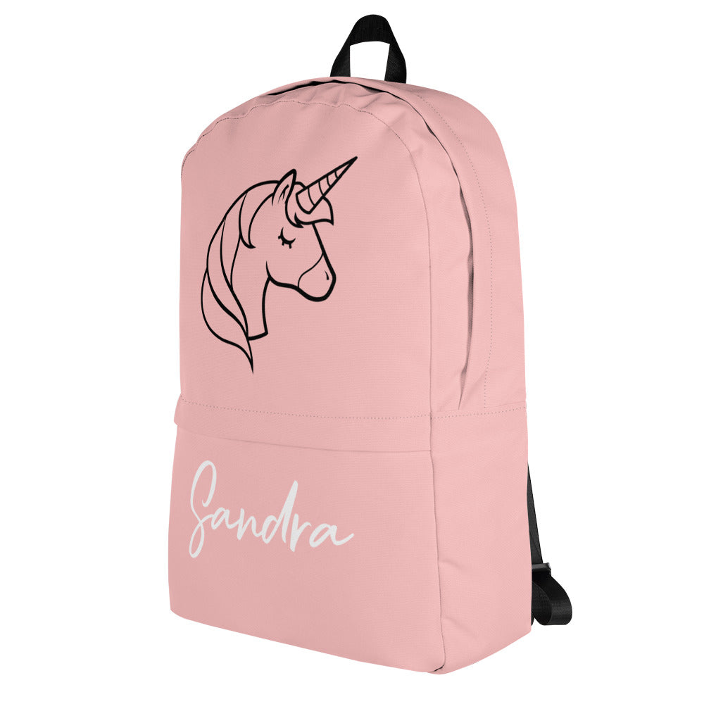 Backpack named "Sandra".