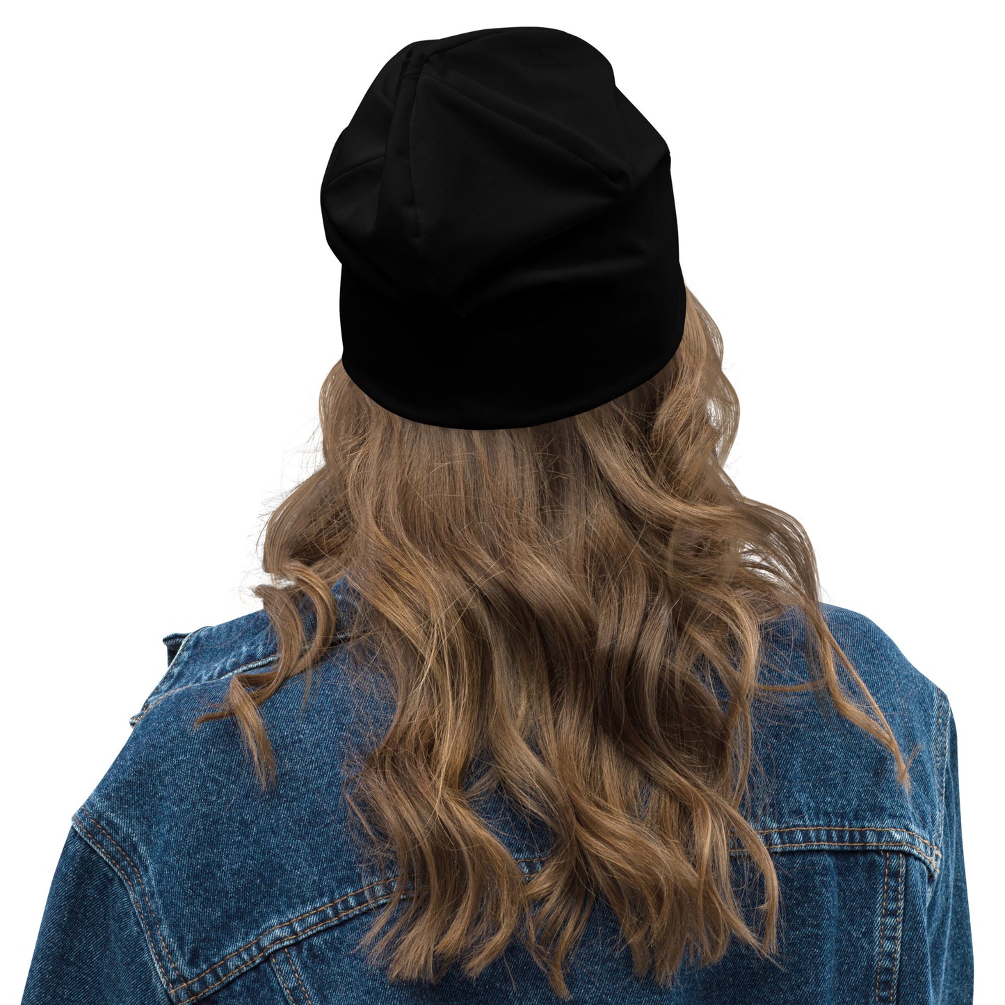 "KJ Equine" thin tricot beanie, black