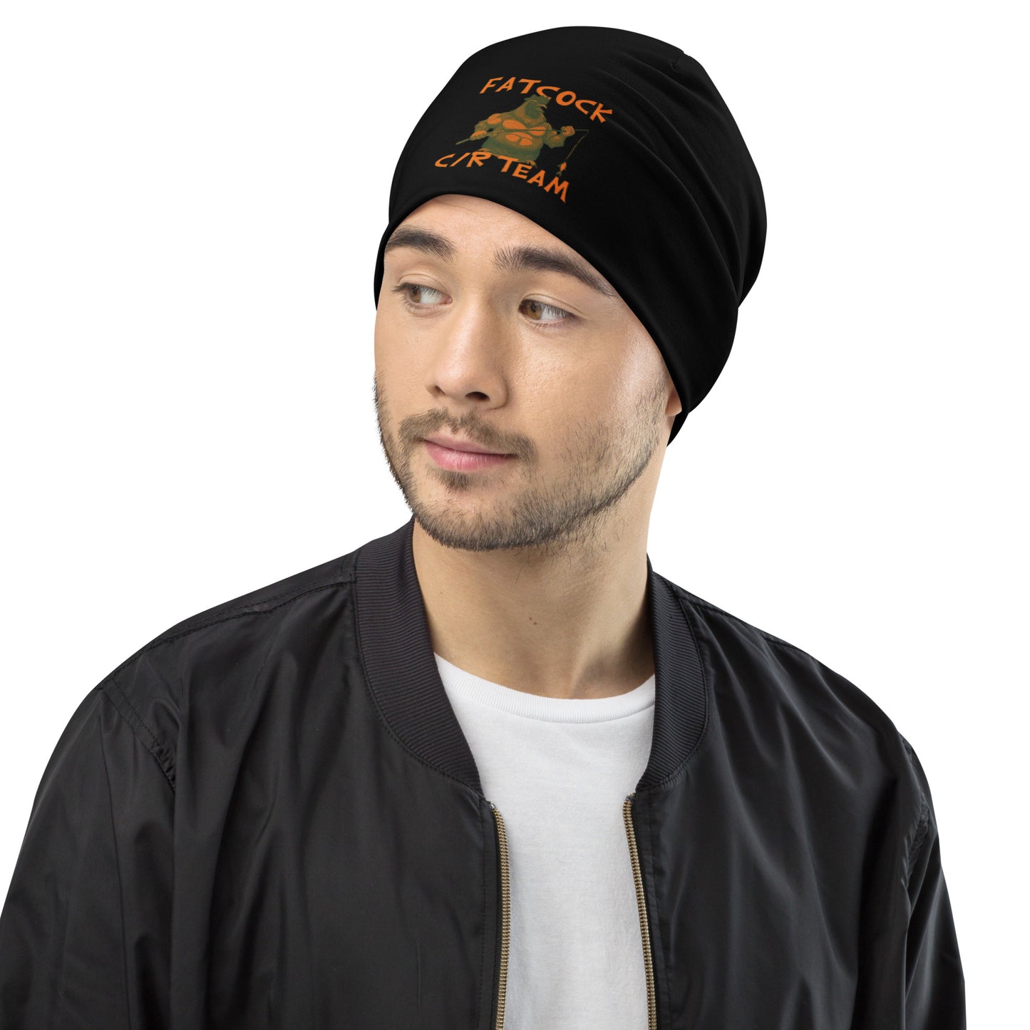 "Fatcock" thin tricot beanie, Jäger colors