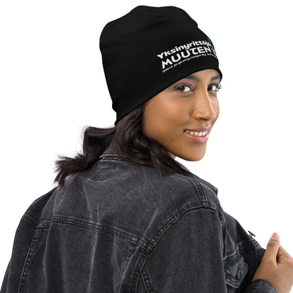 "Entrepreneur, otherwise healthy" thin tricot beanie (MyRy)