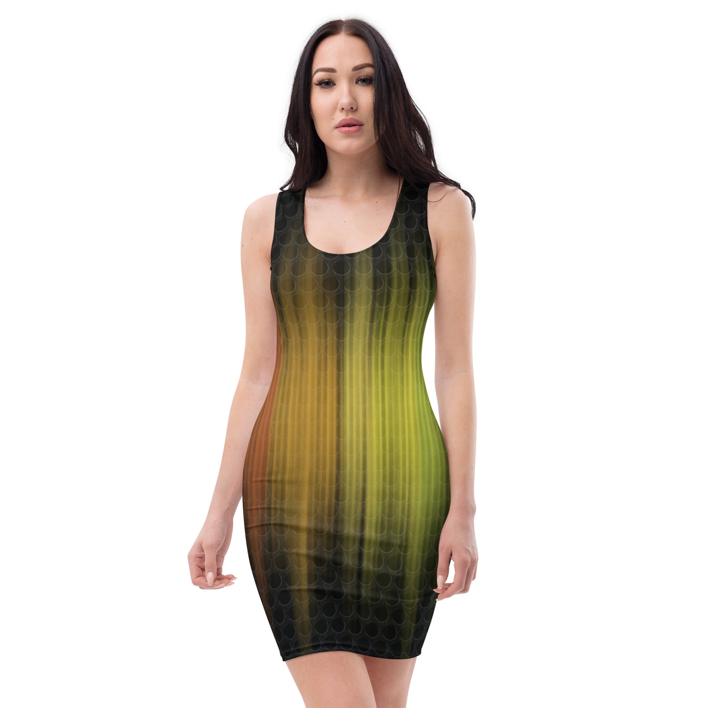 "Colors of the spectrum" patterned dress
