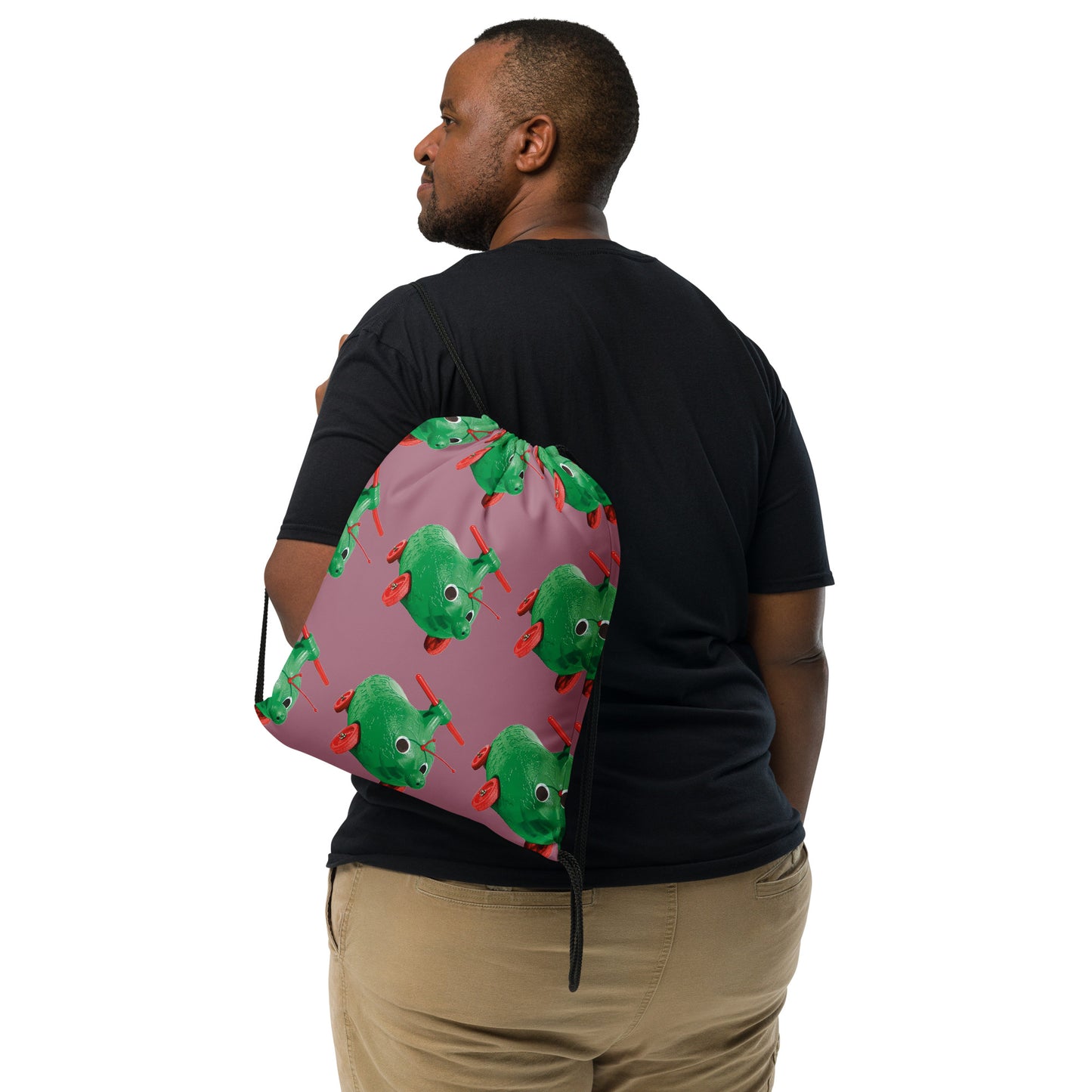 "Kurkkumopo" drawstring bag