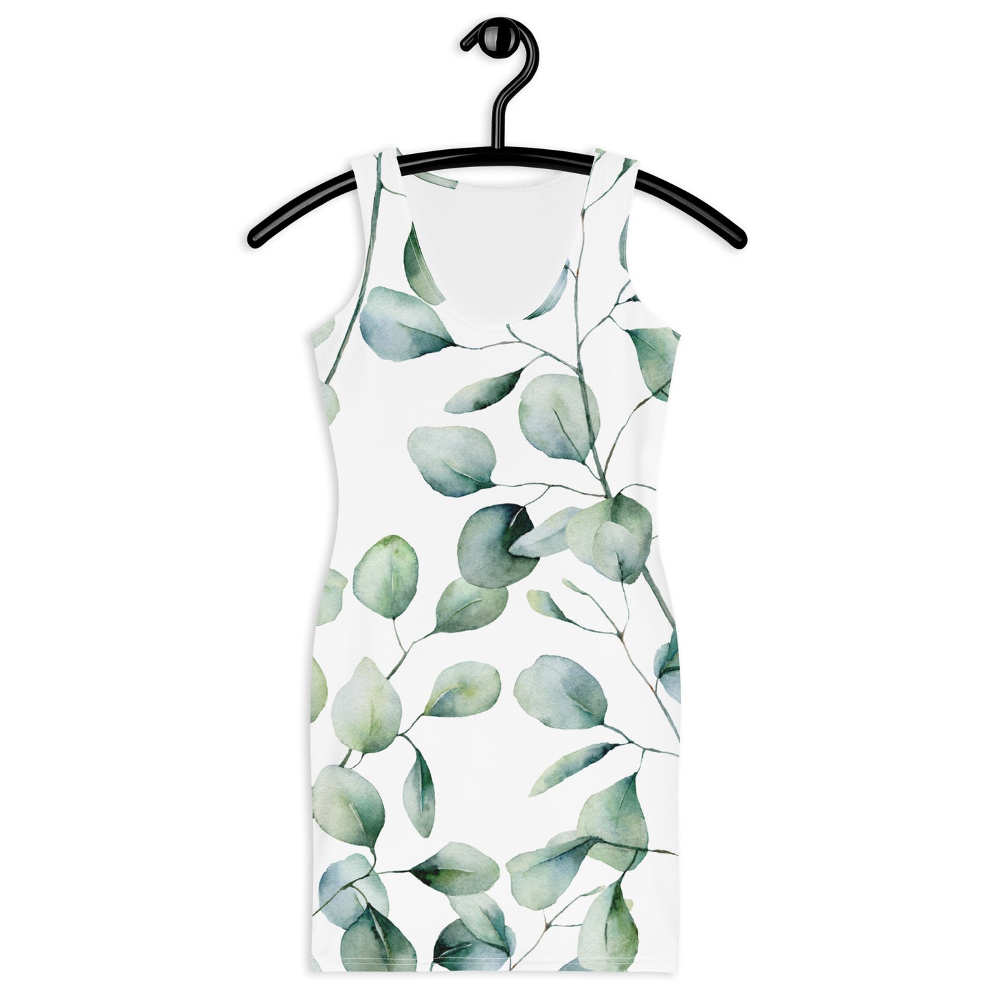 Kleid mit „Blätter“-Muster