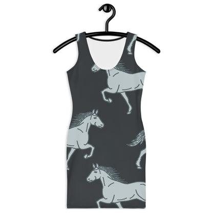 "Horse" patterned dress