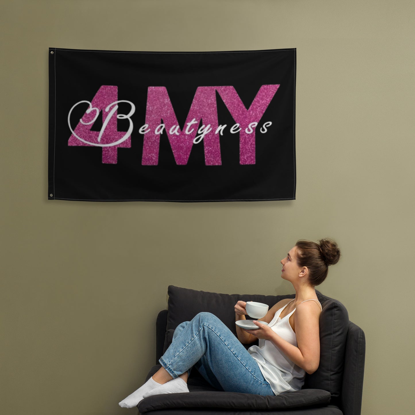 "4MyBeautyness" wall banner