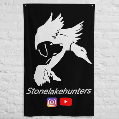 Wandbanner „Stonelake Hunters“, vertikal