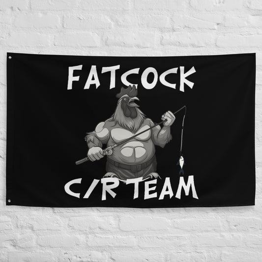 Wandfahne „Fatcock“.