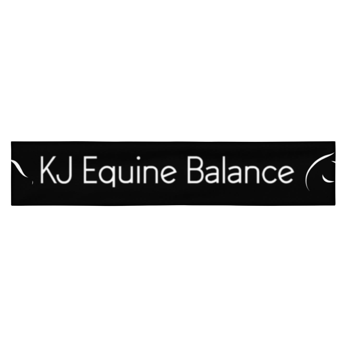 "KJ Equine" collar, black (large text)