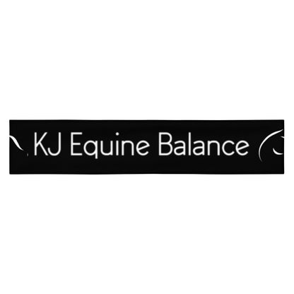 "KJ Equine" collar, black (large text)