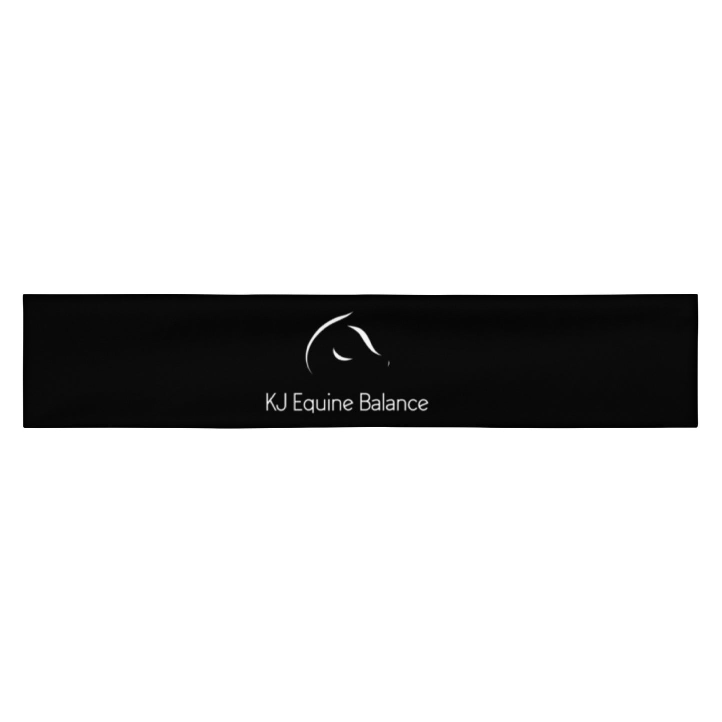 Halsband „KJ Equine“, schwarz (kleines Logo)