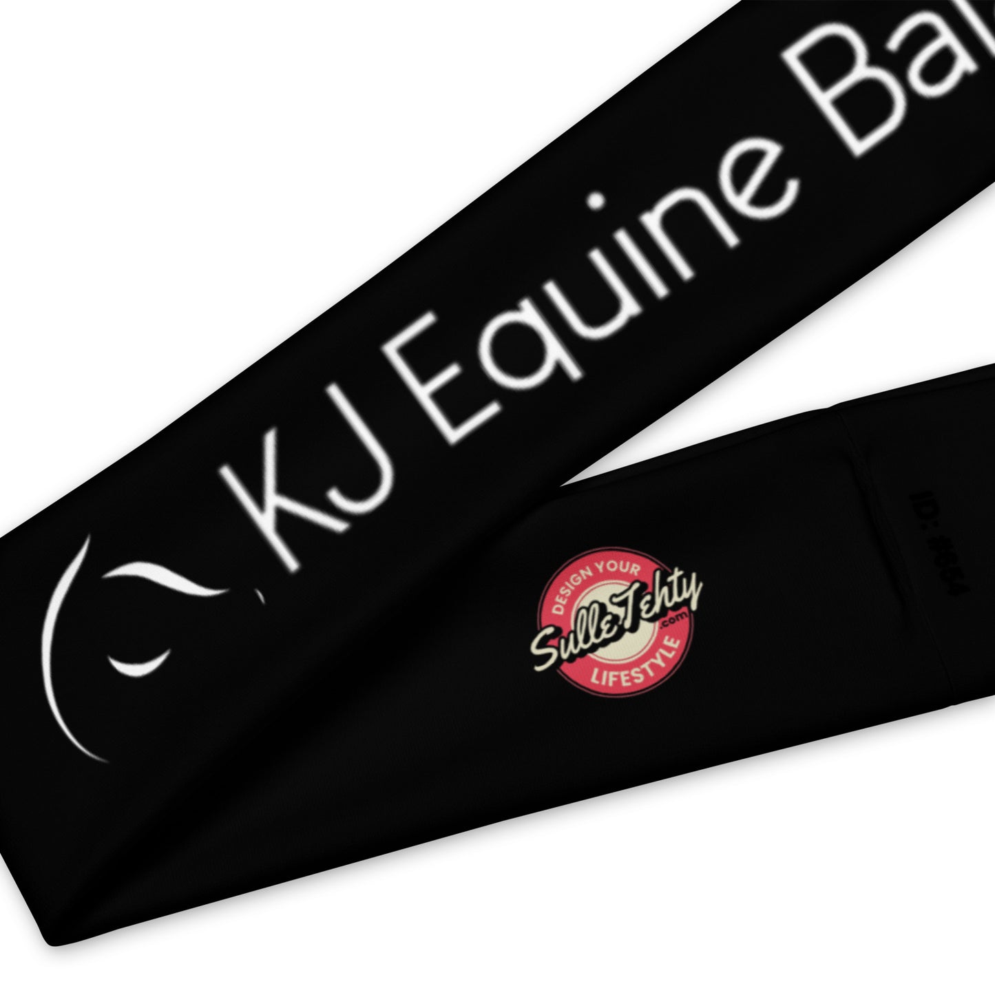 "KJ Equine" collar, black (large text)