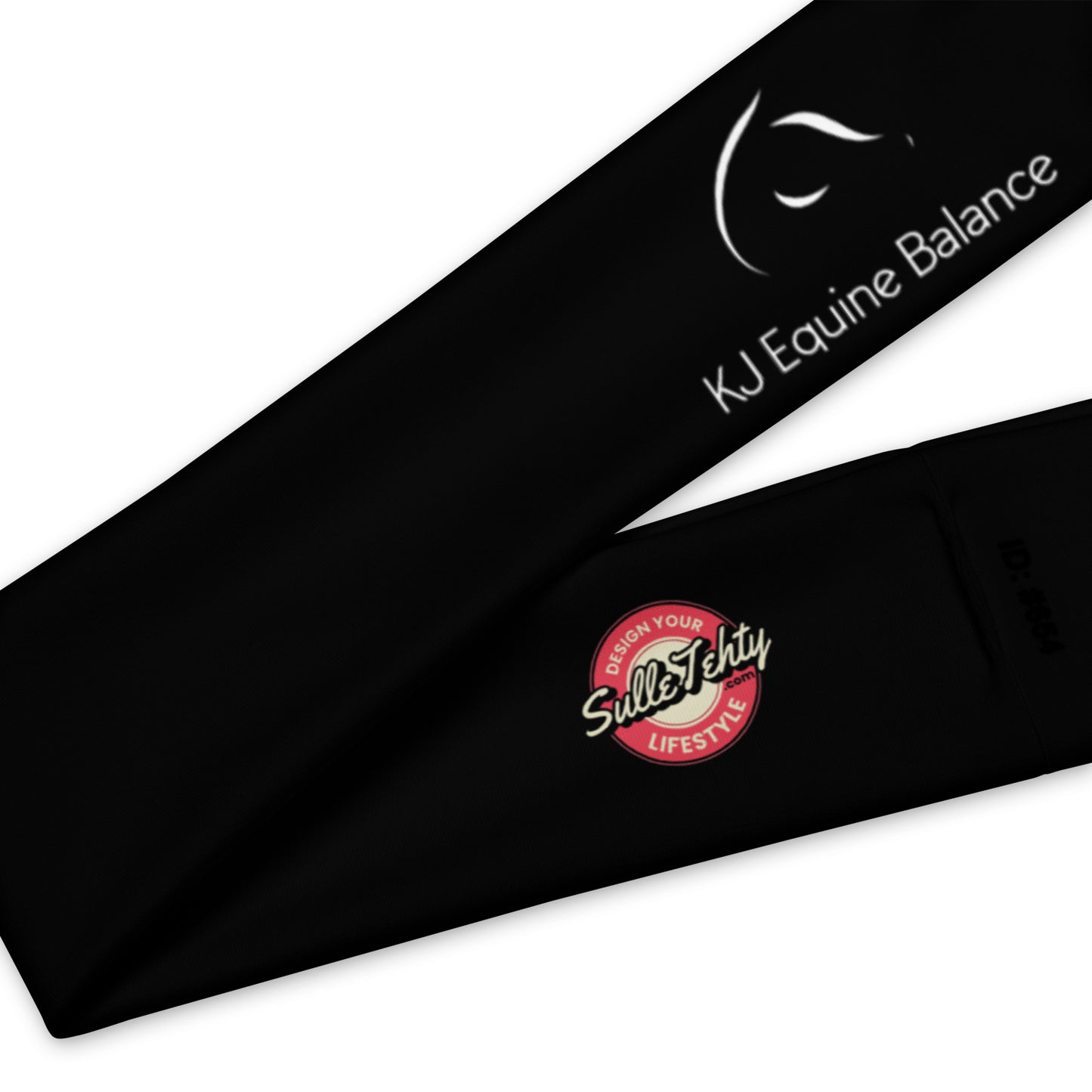 "KJ Equine" collar, black (small logo)