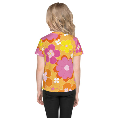 "Kukka" kuvioitu lasten t-paita