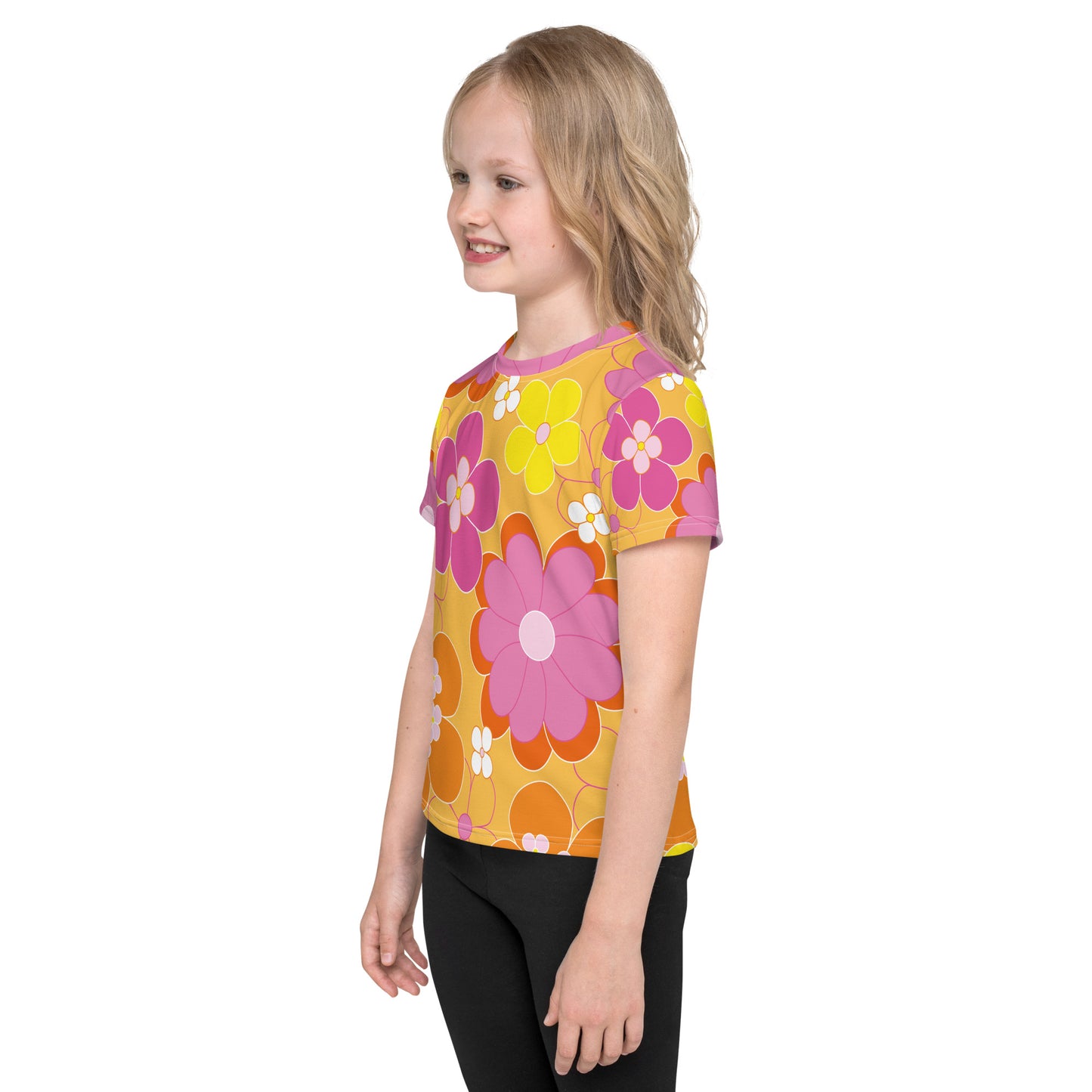 "Flower" patterned children's t-shirt