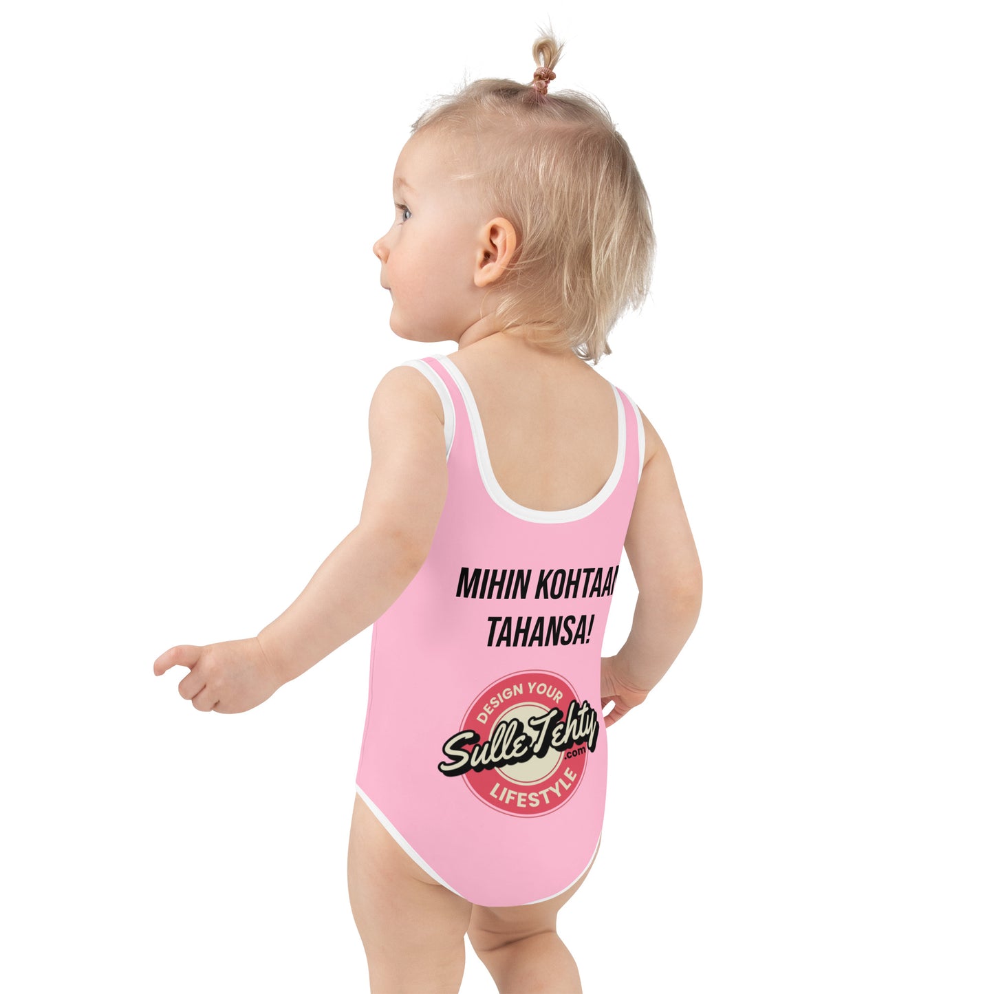 Children's swimsuit with DTG printing