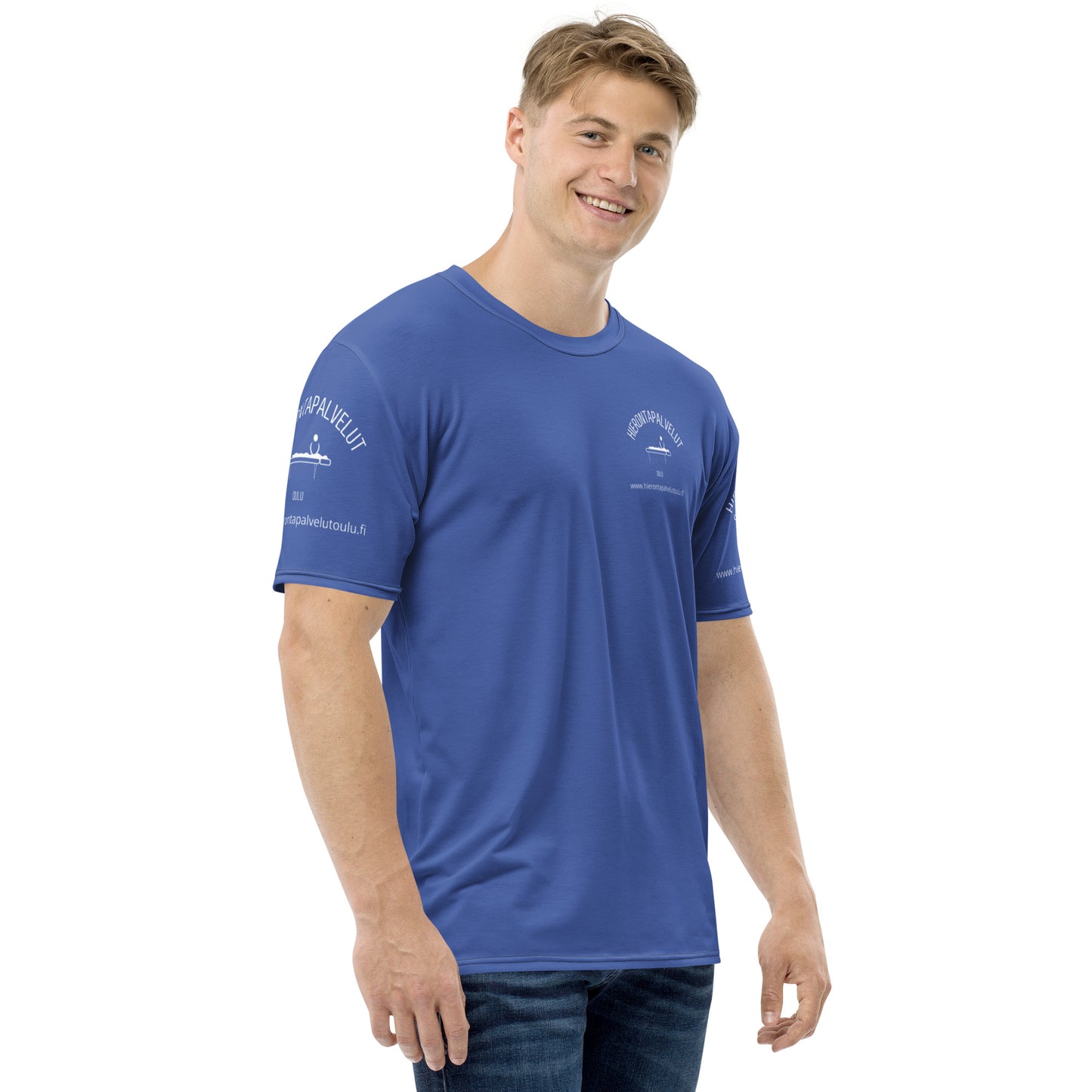 "Massage services Oulu" technical t-shirt