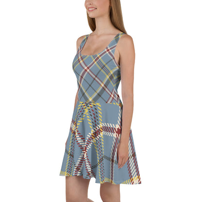 "Tartan" patterned dress